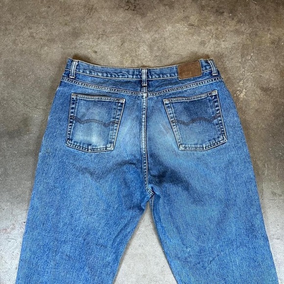 Vintage 90s American eagle straight leg blue denim jeans Size 36x34 - Picture 2 of 7